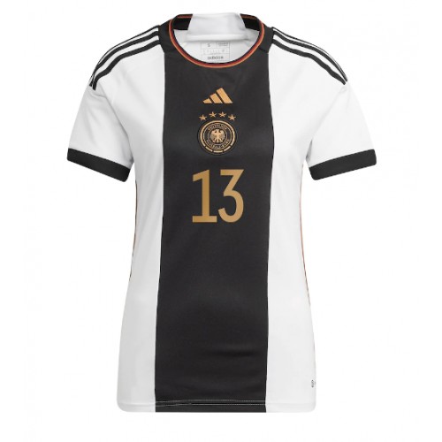 Tyskland Thomas Muller #13 Hjemmedrakt Kvinner VM 2022 Kortermet Tyskland Thomas Muller #13 Hjemmedrakt Kvinner VM 2022 Kortermet